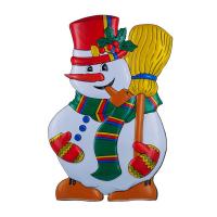 Новогоднее панно "Снеговик с трубкой"