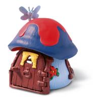 Фигурка "Смурфики" - Маленький домик смурфа со стрекозой, синий, 12 см