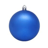 Новогодний матовый шар, синий, 30 см