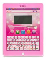 Русско-английский обучающий планшет (32 функции), розовый