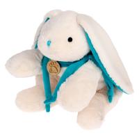Мягкая игрушка "Кролик", бело-бирюзовая, 45 см