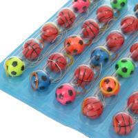 Каучуковый футбольный мяч "Спорт" с резинкой, 30 шт., 2.3 см