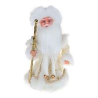 Кукла под елку "Дед Мороз" - Шик в шубе с окантовкой (звук), 30 см