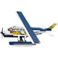 Конструктор Aviation - Самолет на водных лыжах, 214 деталей