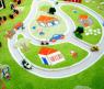 Детский игровой 3D ковер "Дача" с рисунком сельской местности (134х180 см)