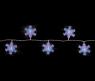 Новогодняя электрогирлянда из 36 ламп "Снежинки", 5.8 м