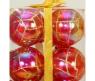 Новогодний набор из 12 елочных шаров с перламутровым блеском, 5 см