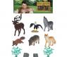 Набор из 6 фигурок "Диалоги о животных" - Лесные животные
