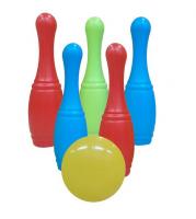 Игровой набор для боулинга "Кегли с мячом", 6 предметов