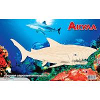 Сборная деревянная модель "Животные" - Акула, 28 деталей