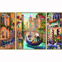 Раскраска по номерам "Венеция "Город в Лагуне" на картоне, 50 x 80 см