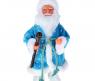 Фигурка "Дед Мороз" в голубой шубе, в валенках, с посохом (звук), 25 см