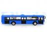 Инерционный металлический автобус "Автопарк" (свет, звук), синий, 1:43