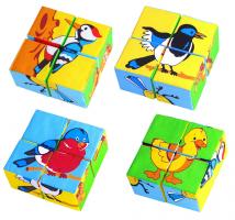 Набор кубиков "Собери картинку" - Птицы