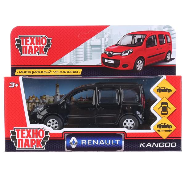 Инерционная машина Renault Kangoo, черная, 12 см