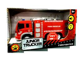 Инерционная пожарная машина Junior Trucker - Fire Rescue (свет, звук), 1:16