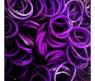 Набор резинок для плетения браслетов, темно-фиолетовые