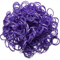 Резиночки для плетения браслетов Rainbow Loom, фиолетовый металлик