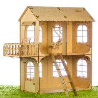 Сборная деревянная модель "Средний кукольный дом"