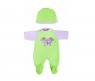Одежда для кукол "Комбинезон с шапочкой" - Бабочка, салатовая, 30 см