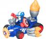 Микро-фигурка "Мстители" Super Hero Mashers с машинкой - Капитан Америка