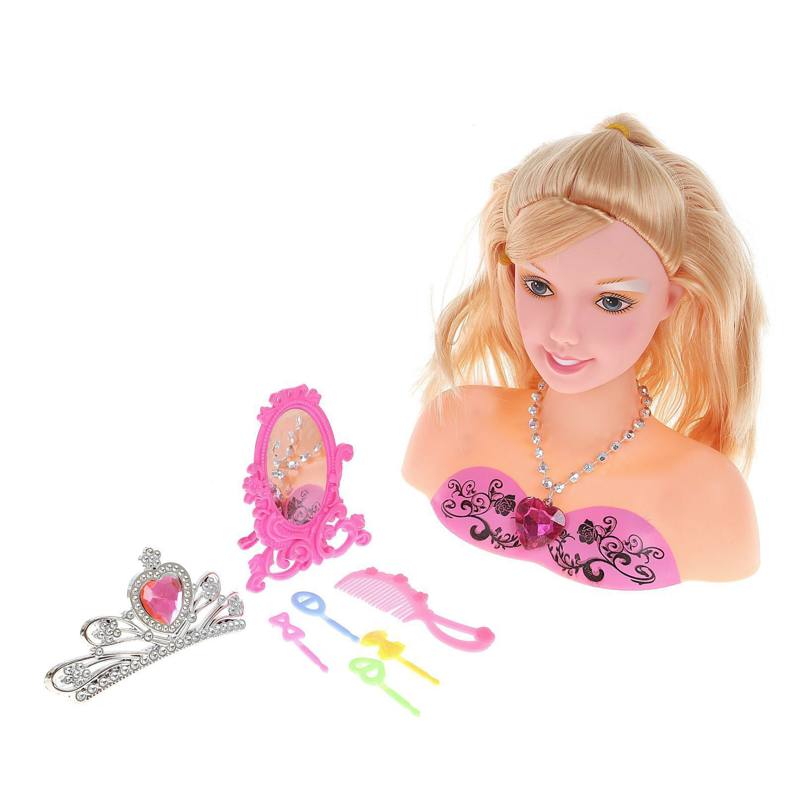 Набор bbhl3c для создания причесок с аксессуарами в комплекте на блистере barbie