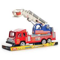 Инерционная пожарная машинка с лестницей Super Truck