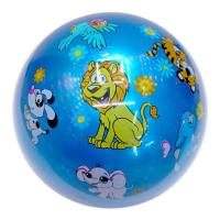 Детский мяч с наклейками "Зоопарк", 22см
