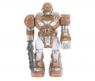 Интерактивная игрушка "Шагающий робот" (свет, звук), коричневый