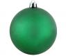 Новогодняя елочная игрушка "Шар", зеленый, 20 см