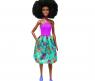 Кукла Барби "Игра с модой" - Брюнетка в ярком платье с цветочным принтом