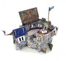 Сборная модель из картона "Средневековый город" - Круглая Башня