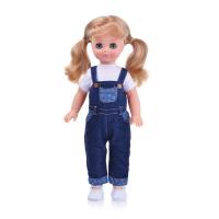 Озвученная кукла "Лиза 26" в синем комбинезоне, 42 см