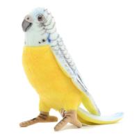 Мягкая игрушка "Волнистый попугай", голубой, 15 см