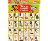 Карточки на магнитах "Учим алфавит и цифры, Барбоскины", 54 карточки