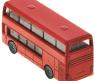 Металлическая модель "Двухэтажный автобус", 1:87