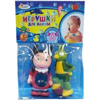 Резиновые игрушки для ванны "Лунтик" - Мила и Кузя