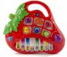 Развивающая игрушка "Пианино" - Клубничка (звук, свет), красная