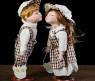 Набор из 2 коллекционных кукол "Парочка поцелуйчик. Зимняя Шотландия", 30 см