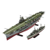Сборная модель авианосца Ark Royal и миноносца Tribal, 110 деталей, 1:720