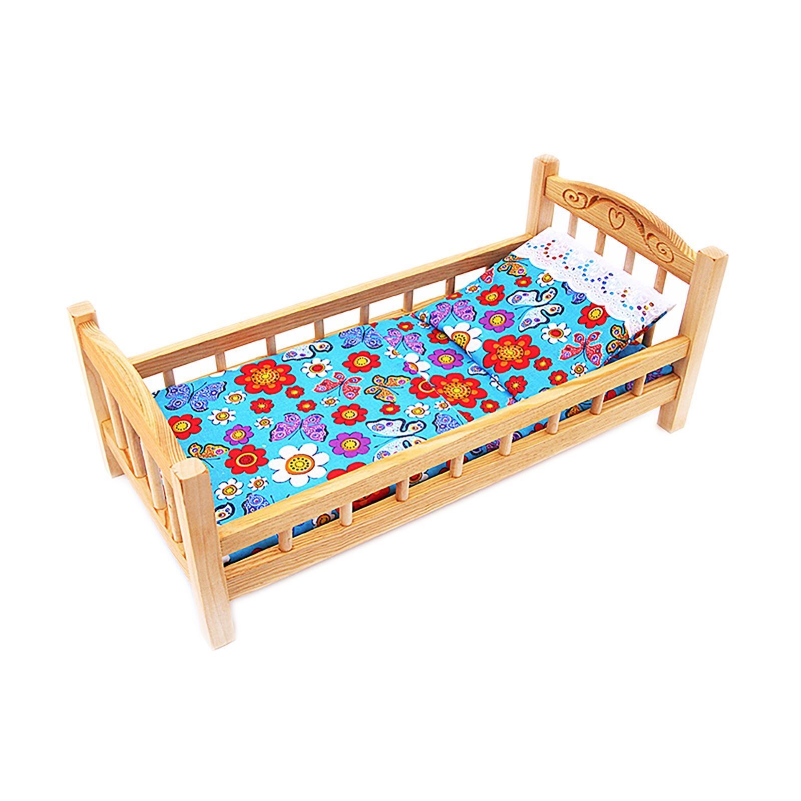 деревянная кроватка для куклы фото