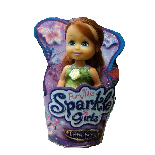 Кукла Sparkle Girlz - Маленькая Фея, в зеленом, 10 см