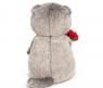 Мягкая игрушка "Кот Басик с букетом красных роз", 30 см