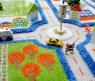 Детский игровой 3D-ковер "Трафик", синий, 100 х 150 см