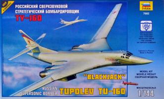 Модель для сборки "Российский бомбардировщик "Ту-160", 1:144