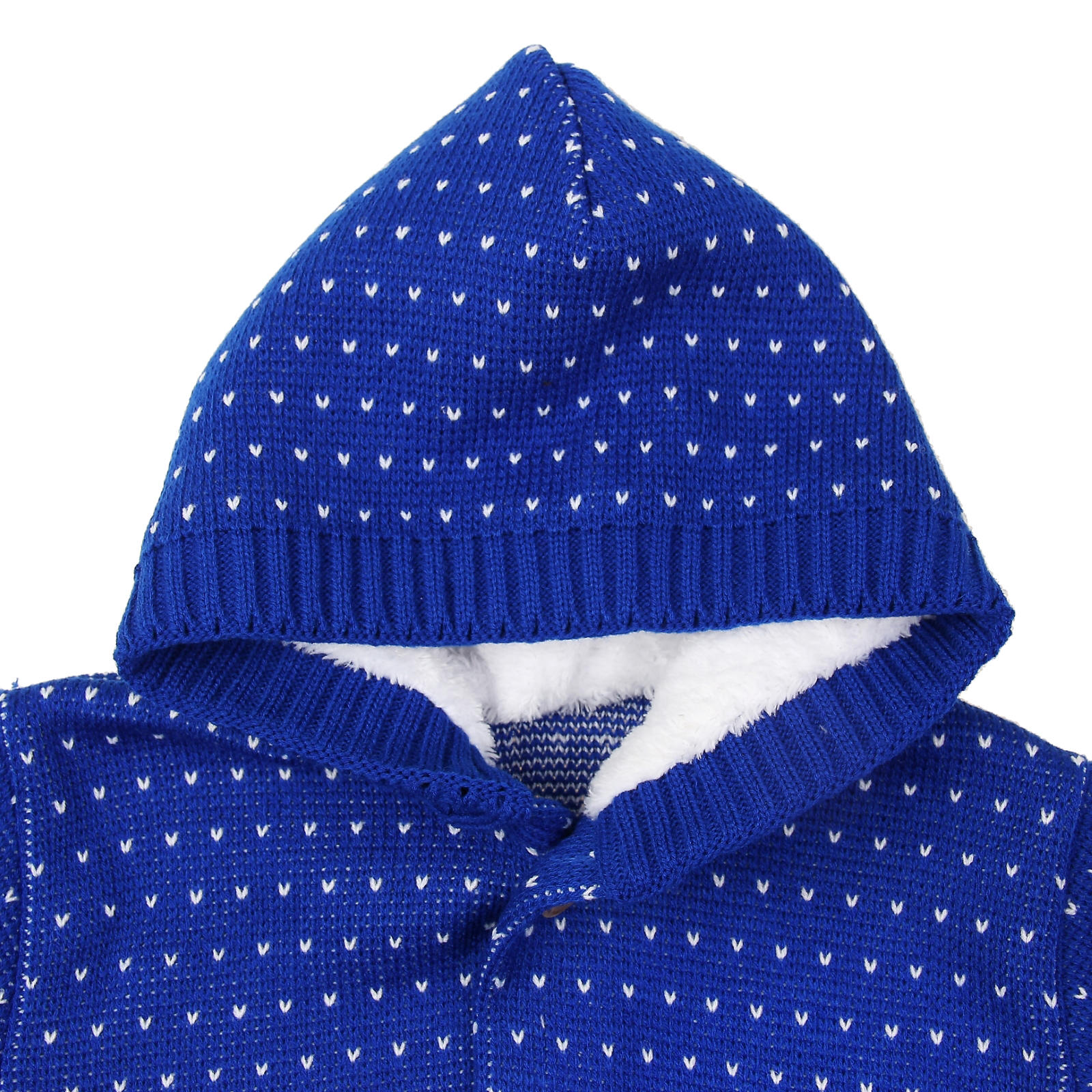 Кофта с капюшоном для мальчика, синяя, 98-104 см