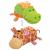Мягкая игрушка Крокодильчик-Жираф "Вывернушки Ням-ням", 35 см