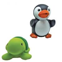 Набор из 2 игрушек-брызгалок для ванны "Черепашка и пингвин"