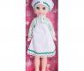Кукла "Мила 2", в бело-зеленом платье, 38 см