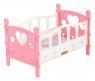Сборная кроватка для кукол №2, бело-розовая, 5 элементов